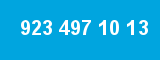 923 497 10 13